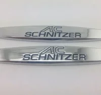 EMBLEMA LOGO AC SCHNITZER BMW CROMADOS