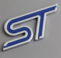 EMBLEMA TRASERO FORD LOGO ST AZUL