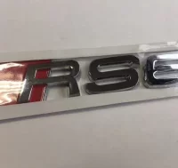 EMBLEMA LETRAS AUDI PLATEADAS RS6