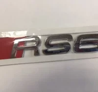 EMBLEMA LETRAS AUDI PLATEADAS RS6