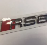 EMBLEMA LETRAS AUDI PLATEADAS RS6