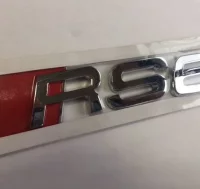 EMBLEMA LETRAS AUDI PLATEADAS RS6