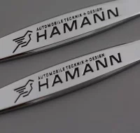 EMBLEMA METALICO LOGO HAMANN MATE