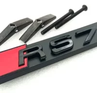 Emblema parrilla AUDI RS7 NEGRO ref 1099.7 nuevo