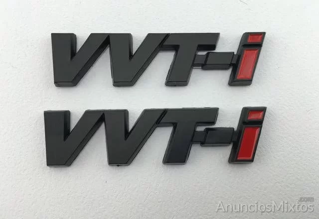 VVT-I EMBLEMA LATERALES TOYOTA CELICA 2 PACK NEGRO