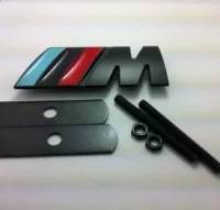 Emblema parrilla BMW M NEGRO MATE ref 1048 nuevo