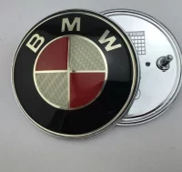 SIMBOLO MALETERO 74MM BMW ROJO Y BLANCO