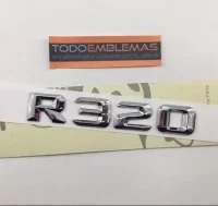 LETRAS TRASERAS CROMADAS MERCEDES R320 CLASE R