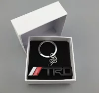 LLAVERO METALICO TOYOTA 3D LOGO NEGRO TRD