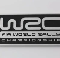 Emblema Placa WRC rectangular 7.9x3.6 cm Ref: 1908