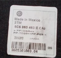 GUARNECIDO PISO MALETERO Volkswagen Beetle (5C1)(