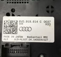 Botonera central Audi 8V0919614C para A3 8V (2010-