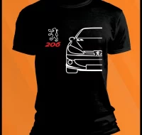 Camiseta Peugeot 206 de alta calidad para los aman