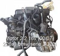 Motor 2.2 16v (00/07) 226s1 bmw serie 3 320i