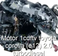 Motor 1cdftv toyota corolla (e12) 2.0 turbodiesel