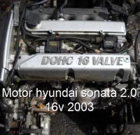 Motor hyundai sonata 2.0 16v 2003