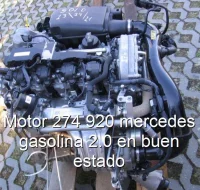Motor 274 920 mercedes gasolina 2.0 en buen estado