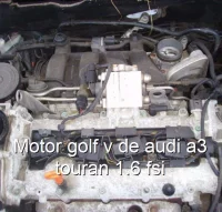 Motor golf v de audi a3 touran 1.6 fsi