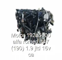 Motor 192a5000 alfa romeo 147 (190) 1.9 jtd 16v ca