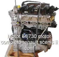 Motor k4j730 motor completo renault scenic ii conf