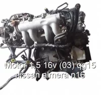 Motor 1.5 16v (03) qg15 nissan almera n16