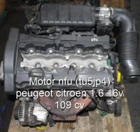 Motor nfu (tu5jp4) peugeot citroen 1.6 16v 109 cv