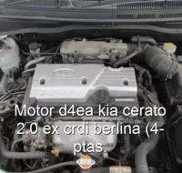 Motor d4ea kia cerato 2.0 ex crdi berlina (4-ptas.