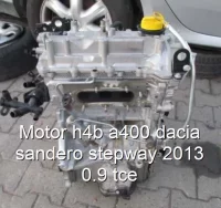 Motor h4b a400 dacia sandero stepway 2013 0.9 tce