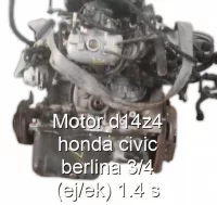 Motor d14z4 honda civic berlina 3/4 (ej/ek) 1.4 s