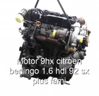 Motor 9hx citroen berlingo 1.6 hdi 92 sx plus fami