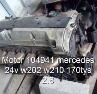 Motor 104941 mercedes 24v w202 w210 170tys 2.8