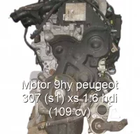 Motor 9hy peugeot 307 (s1) xs 1.6 hdi (109 cv)