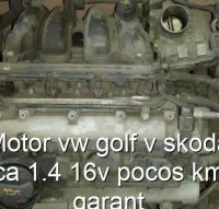 Motor vw golf v skoda bca 1.4 16v pocos kms garant