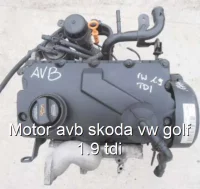 Motor avb skoda vw golf 1.9 tdi