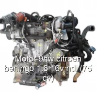 Motor 9hw citroen berlingo 1.6 16v hdi (75 cv)