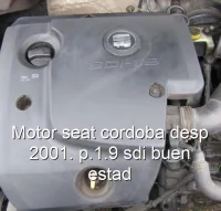 Motor seat cordoba desp 2001. p.1.9 sdi buen estad