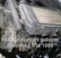 Motor mitsubishi galloper montero 2.5 td 1999