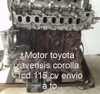 Motor toyota avensis corolla 1cd 115 cv envio a to