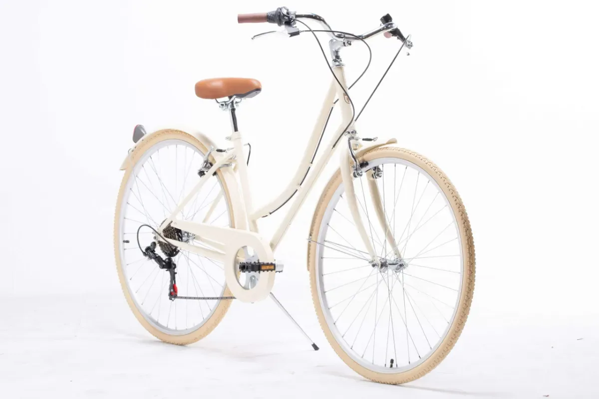 Bicicleta de ciudad estilo vintage - 240 € - Como nuevo, Vilano, beige, Urbana/Paseo, 24, Acero - Tarragona