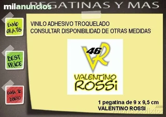 Pegatina valentino rossi ref: fdp302 - 4 € - Nuevo - Alicante Pegatina valentino rossi ref: fdp302 - 4 € - Nuevo - Alicante