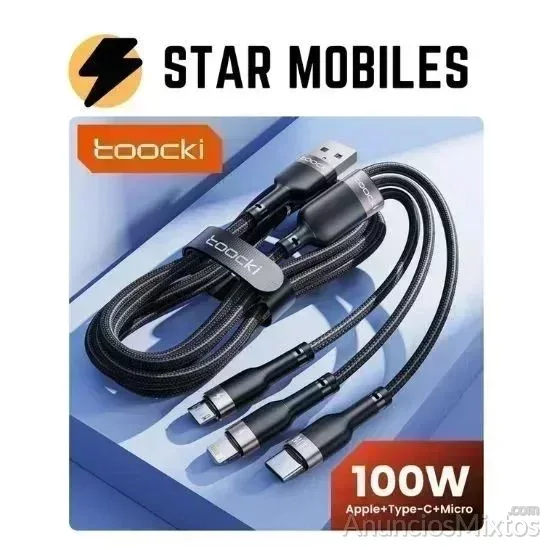 Cable TRIPLE 3 en 1, TIPO C LIGHTNING MICRO USB - 6 € - Nuevo - Madrid Cable TRIPLE 3 en 1, TIPO C LIGHTNING MICRO USB - 6 € - Nuevo - Madrid