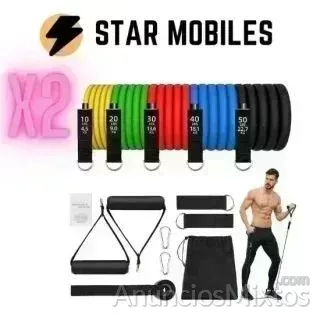 2 SET DE CUERDAS DE RESISTENCIA FITNESS - 17 € - Nuevo - Madrid