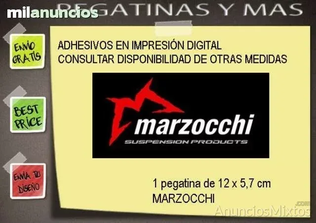 Pegatina marzocchi ref: fdp124 - 4 € - Nuevo - Alicante