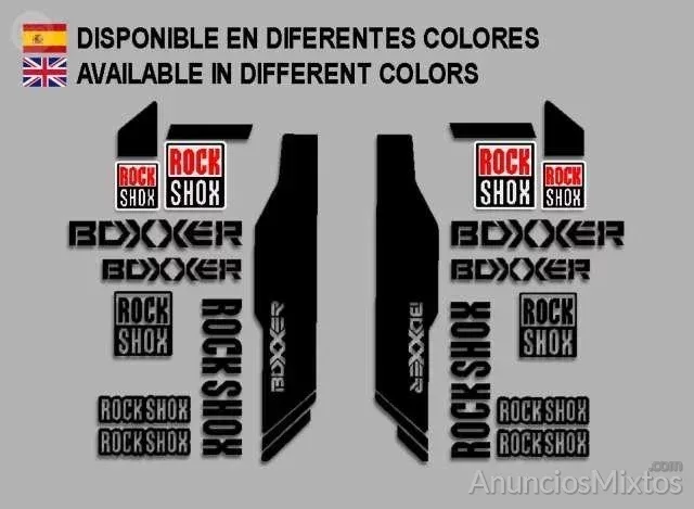 Pegatinas rock shox boxxer ref: f174 mtb - 9 € - Nuevo - Alicante