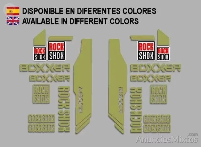 Pegatinas rock shox boxxer ref: f174 mtb - 9 € - Nuevo - Alicante