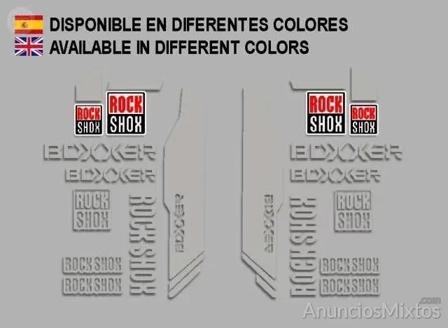 Pegatinas rock shox boxxer ref: f174 mtb - 9 € - Nuevo - Alicante