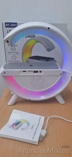 ???? LED Wireless Charging Speaker Multifunción ?? - 15 € - Nuevo - Madrid