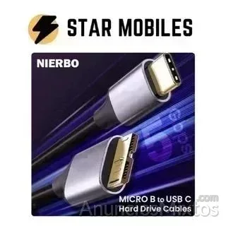 Cable USB C a Micro B Cables de Disco Duro 2M - 6 € - Nuevo - Madrid Cable USB C a Micro B Cables de Disco Duro 2M - 6 € - Nuevo - Madrid