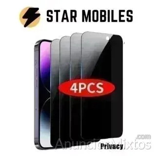 4 PROTECTOR PANTALLA IPHONE 15 PRO MAX PRIVACIDAD - 7 € - Nuevo - Madrid