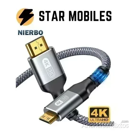 Cable Mini HDMI a HDMI HD 2 METROS 4K 60Hz - 6 € - Nuevo - Madrid Cable Mini HDMI a HDMI HD 2 METROS 4K 60Hz - 6 € - Nuevo - Madrid